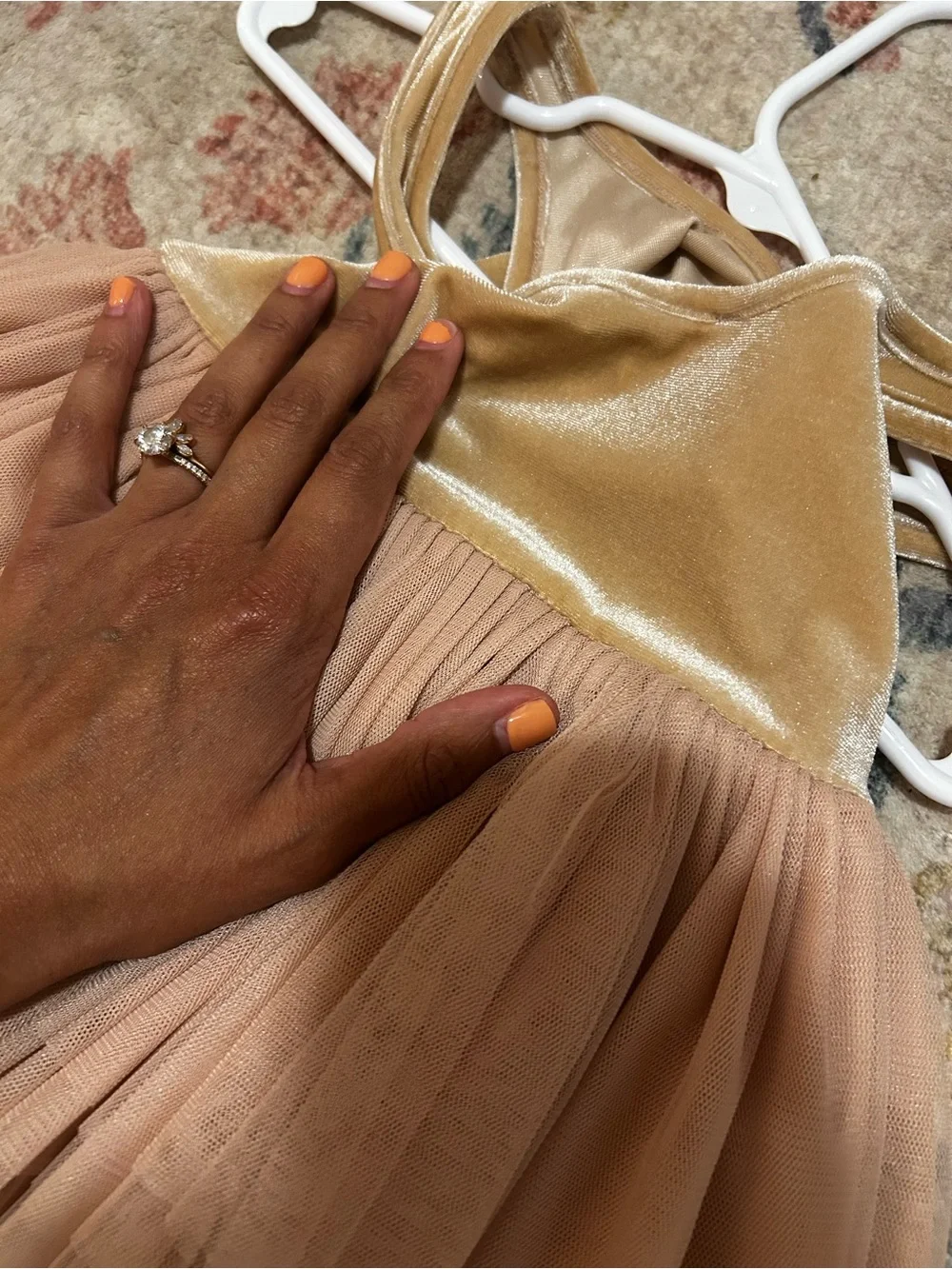 Noralee Blush/Tan Tallulah Tutu Dress